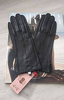 Женские лайковые перчатки Gsg black