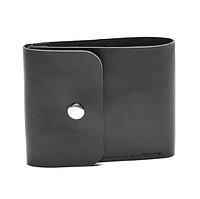 Жіночий гаманець 11*9 см Чорний, шкіряний гаманець складний COSMI