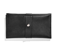 Жіночий гаманець 20*10 см Чорний, шкіряний гаманець складний COSMI