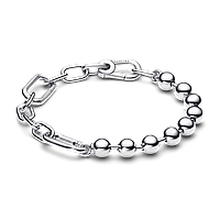 Срібний браслет зі ланками та металевими намистинами Pandora ME 16