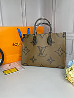 Женская Сумка Louis Vuitton on the go mm monogram wb023