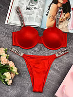 Комплект Victoria's Secret Балканет Красный kk038