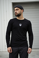 Чоловічий Лонгслів з принтом Чорний (XL), футболка з довгим рукавом для хлопців DAYZ