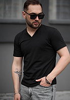 Мужская футболка Черный (XL), футболка стильная, футболка для мужчин COSMI