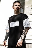 Мужская футболка FreeDom Черный (XXL), футболка оверсайз, стильная футболка для мужчин DAYZ