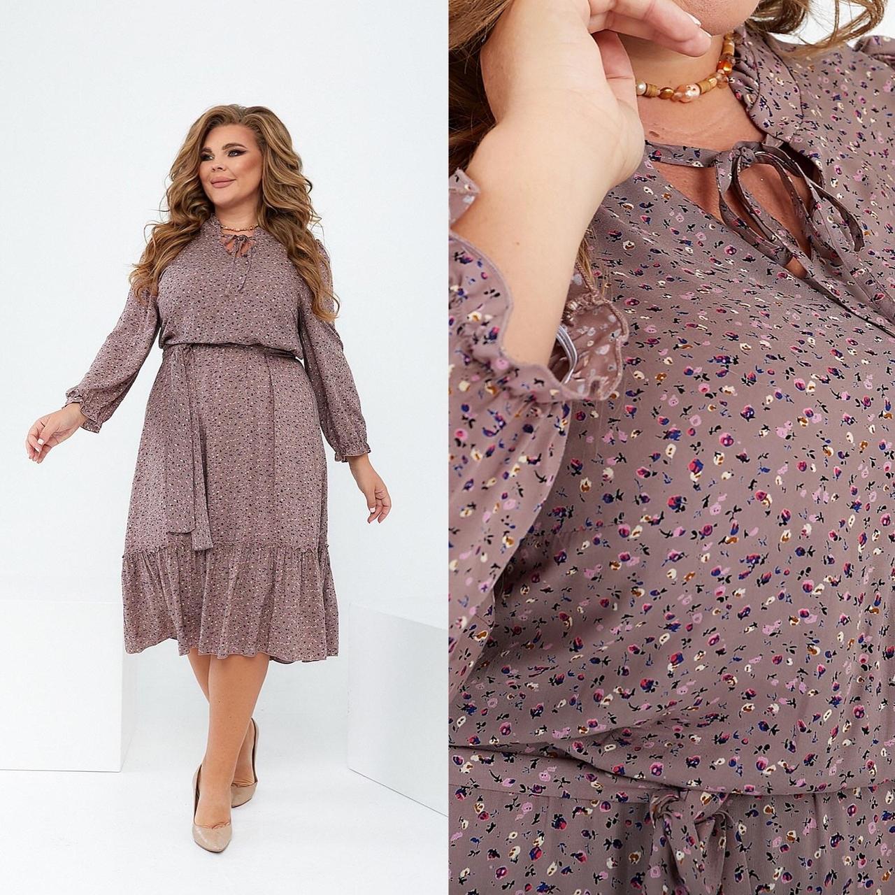 Стильна жіноча сукня, тканина "Котон" 48, 50, 52, 54, 56 розмір 48