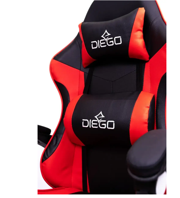 Игровое геймерское кресло Diego черно-красное Компьютерное кресло профессиональное для ПК Стул компьютерный - фото 8 - id-p2207011598