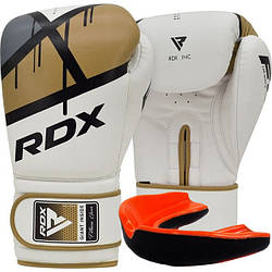 Боксерські рукавиці RDX F7 Ego Golden 16 унцій (капа в комплекті)
