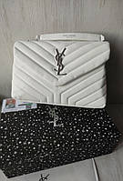 Женская топовая сумка Yves Saint Laurent white