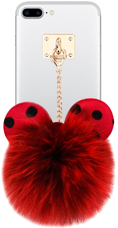 Чохол-накладка DDPOP Real Mouse Polka Dot case iPhone 7 Wine