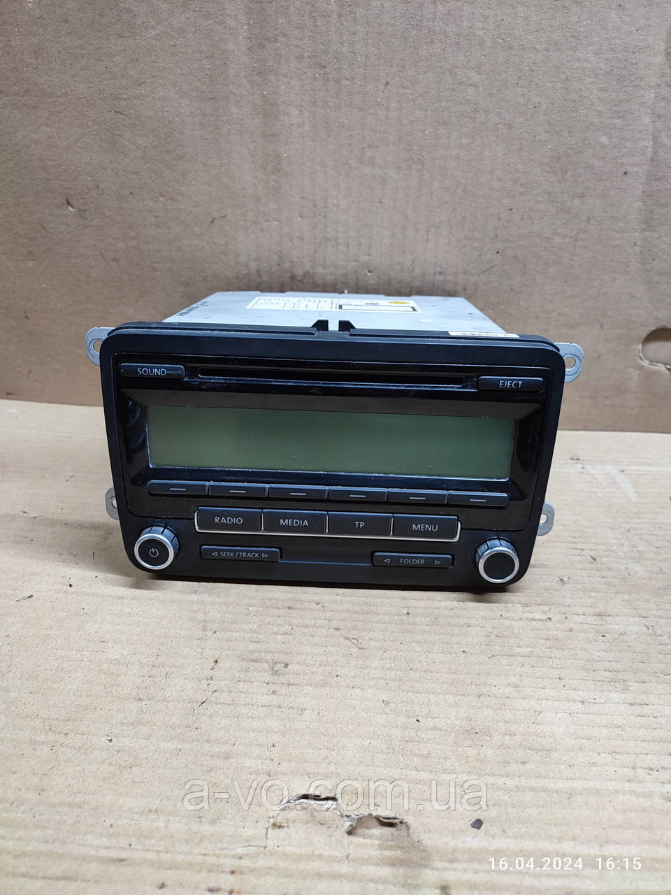 Автомагнитола VW Touran Caddy Passat 1k0035186a, фото 1