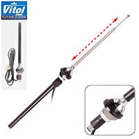 Антена врізна телескоп 61402 хром/0-30°/4 секції-0,8м/в кульці (61402)