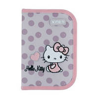 Пенал твердый Kite Hello Kitty, 1 отдел., 2 отв., с наполнением (HK24-622H)