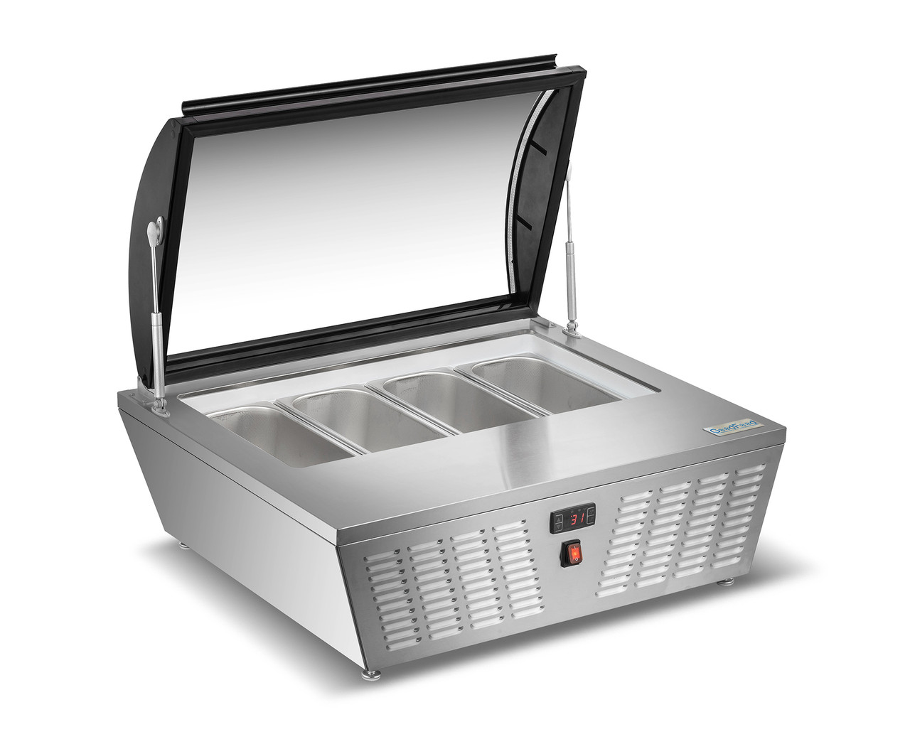 Вітрина для морозива GoodFood RTD67R з вигнутим склом, фото 1