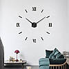 Настінний годинник 3D Великий "Vestal" — 3D-годинник самоклеючий з дзеркальним ефектом, діаметр 60-130 см, стрілки 31/39 см, фото 2