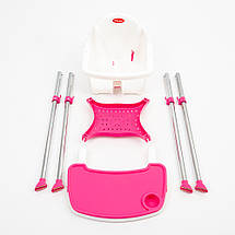 Стільчик для годування Doloni (03220/1) до 15 кг. Рожевий, фото 3