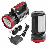 Новий якісний ручний ліхтар-прожектор акумуляторний Yajia YJ 2895U чорного кольору