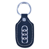 Брелок шкіряний простий AUDI вертикальний (шкіряний простий AU)