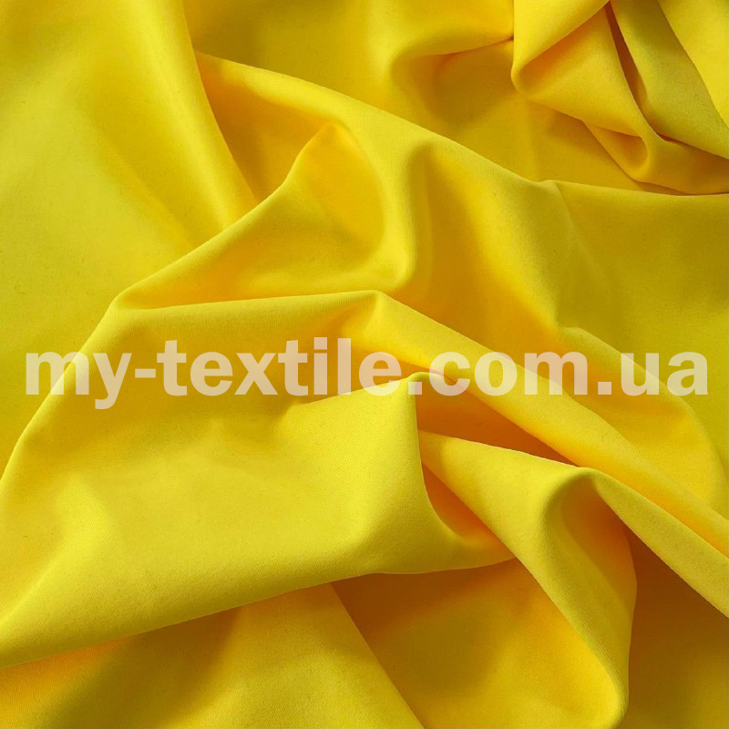 Трикотаж Біфлекс матовий Жовтий неон, фото 1