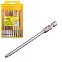 Набір біт магнітних для шурупокрута PH2 100 мм, S2 (10 шт.) (SB-12100) Alloid