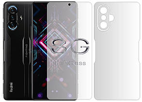 Плівка для Xiaomi Redmi K40 Gaming комплект: для передньої і задньої панелі поліуретанова SoftGlass