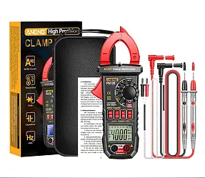 Токовимірні кліщі ANENG PN128 (AC/DC — 600A; AC/DC - 600V; 40МОм; 4mF; 4 МHz; 1000°C)  NCV