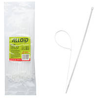 Хомут пластиковий Alloid 2.5 х 200 100 шт./пач білий (PC-25200 W)