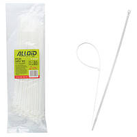 Хомут пластиковий Alloid 3.6 х 250 100 шт./пач білий (PC-36250 W)