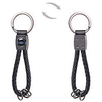 Брелок шкір. зам. плетений з кільцями CN FORD (шкір. зам. плеті CN FD)