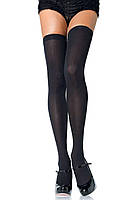 Плотные непрозрачные чулки Leg Avenue Opaque Nylon Thigh Highs Black, one size. DreamShop