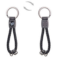 Брелок шкір. зам. плетений з кільцями CN SUZUKI (шкір. зам. плеті CN SZ)