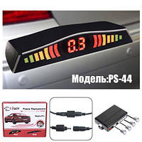 Парктронік TIGER PS-44/LED/4 датчика D = 18 mm/конектор/silver