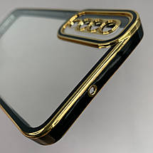 Чохол для Samsung Galaxy A50 прозорий чохол з окантовкою на телефон самсунг а50 чорний l9j, фото 4