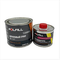 Polfill Грунт акриловий Polfill 5:1 Eco 0.48l сірий +зат.0,08l (43198/43368+21130)