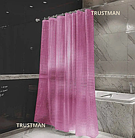 Шторка для ванної 3D Рожевий, фіранка-шторка для ванної кімнати, штора для душу DAYZ