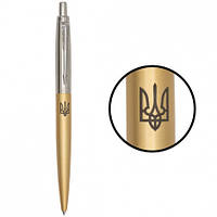 Ручка шариковая Parker JOTTER XL UKRAINE Matt Gold CT BP Трезубец 13432_T001b