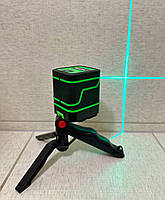 Лазерний рівень HILDA з двома зеленими лініями + міні штатив та кронштейн