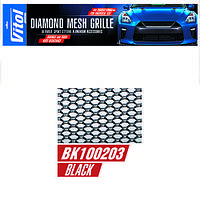 Решітка декоративна VITOL 100*20 см black No3 (BK100203)