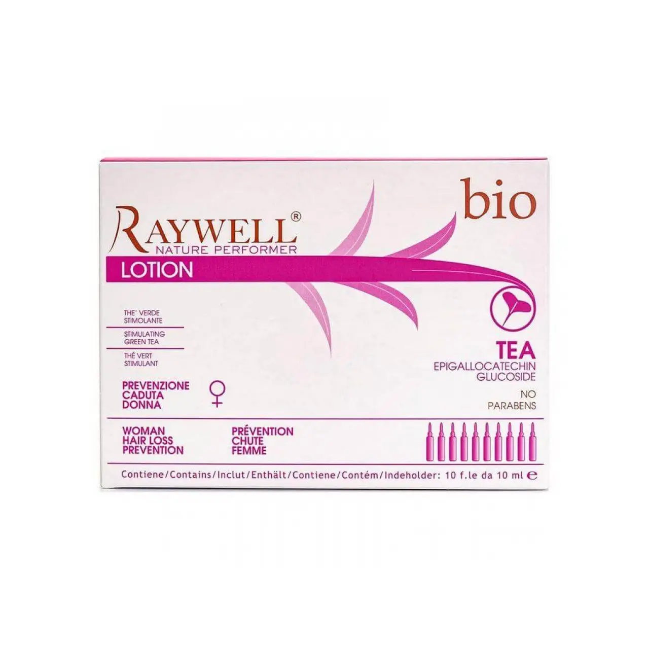 Ампули проти випадіння волосся у жінок Raywell BIO TEA Lotion 10 шт RR334