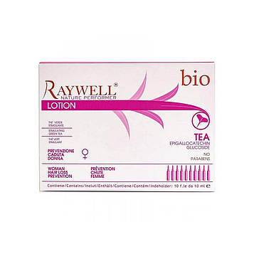 Ампули проти випадіння волосся у жінок Raywell BIO TEA Lotion 10 шт RR334