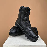 Чорні берци чоловічі тактичні на замку 47-48-49 розміру,воєнні літні черевики шкіряні великих розмірів для ЗСУ на літо