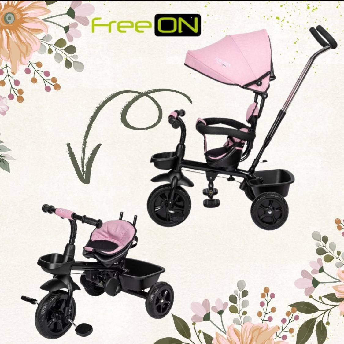 Триколісний велосипед Free2Move Sport Black Pink