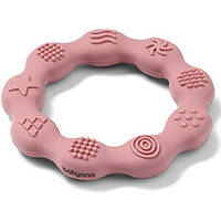 BabyOno Прорезыватель для зубов ортодонтический "Кольцо" (Розовый) 825/02 (5901435412305)
