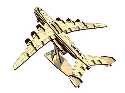 ライアンページ Дерев'яний 3D конструктор-пазл літак 