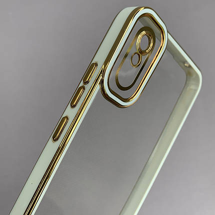 Чохол для Xiaomi Redmi 9A прозорий чохол з окантовкою на телефон сяомі редмі 9а білий l9j, фото 3