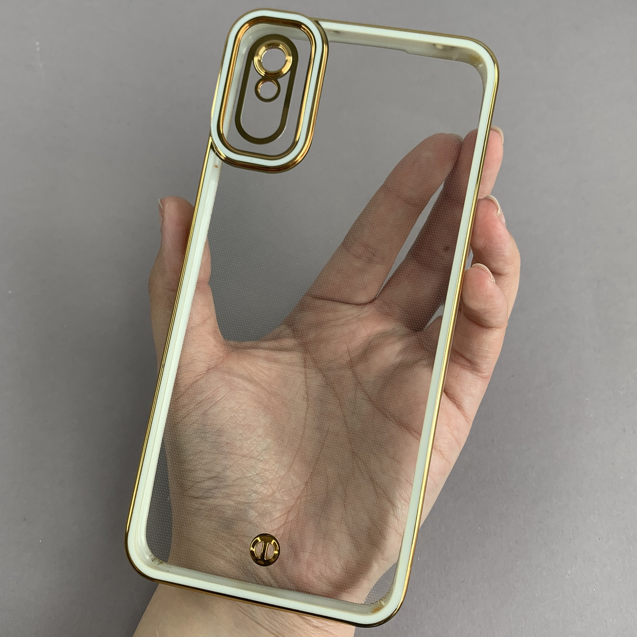 Чохол для Xiaomi Redmi 9A прозорий чохол з окантовкою на телефон сяомі редмі 9а білий l9j
