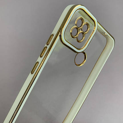 Чохол для Xiaomi Redmi 9C прозорий чохол з окантовкою на телефон сяомі редмі 9с білий l9j, фото 3