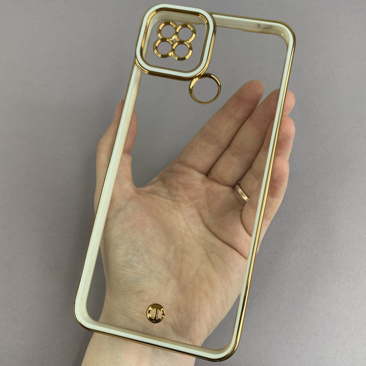 Чохол для Xiaomi Redmi 9C прозорий чохол з окантовкою на телефон сяомі редмі 9с білий l9j