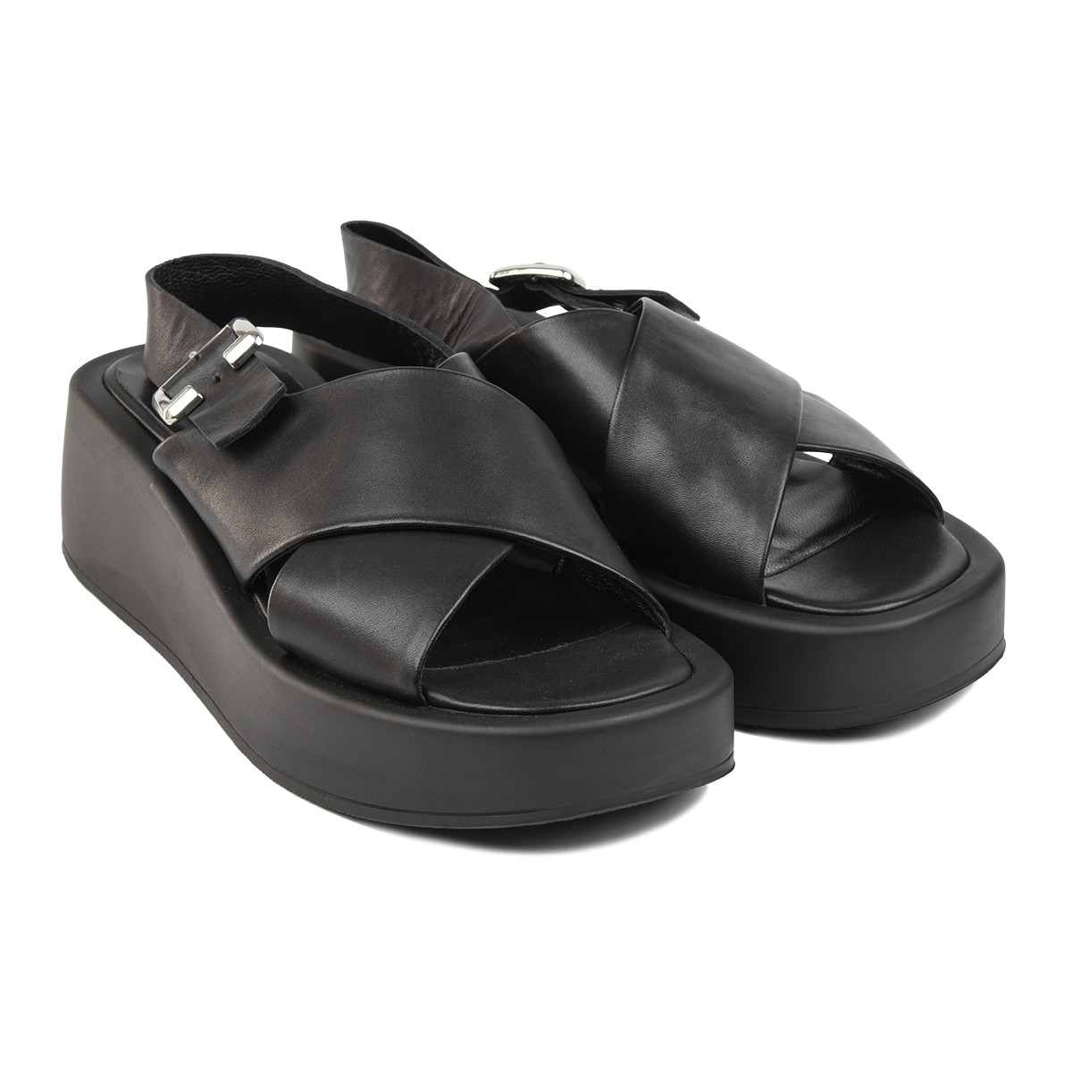 Босоніжки Lottini 22-3001-01 чорний, фото 1