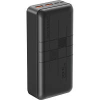 Батарея универсальная XO 30000mAh, PD/20W, QC3.0/22.5W, Input(Type-C,MicroUSB), Output(2*USB,Type-C), Black